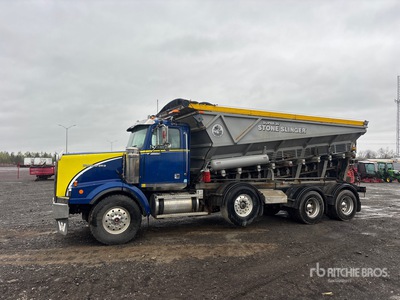 Stone Slinger Super 20 on 2005 Western Star 4900 8x4 Stone Spreader Truck