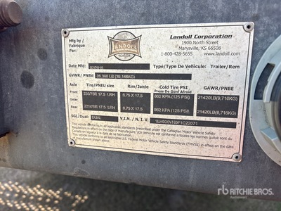 2015 Landoll Sliding Axle Trailer