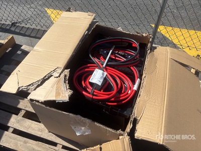 Quantity of (5) 25 ft 800 Amp Extra HD Booster Cables Varios, tienda, almacen, consumidor (Unused)
