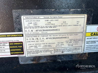 2019 Doosan G25WDO-T4F Mobile Generador