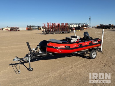 2020 Stryker LX380AL 12 ft Fishing Boat w/2022 Karavan BS181 Trailer
