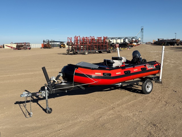 2020 Stryker LX380AL 12 ft Fishing Boat w/2022 Karavan BS181 Trailer