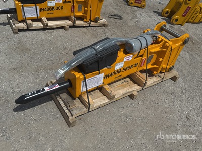 Teran THH400B-580K/M 16 in Backhoe Hydraulic Breaker - Fits Case 580K/L/M (Unused)