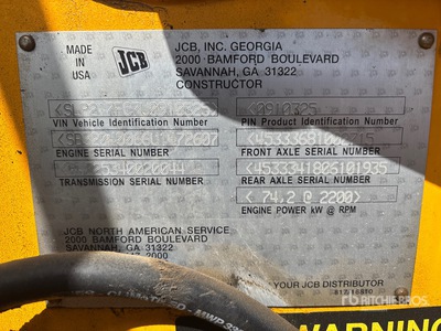 2007 JCB 2175 4x4 Koparko-ładowarka