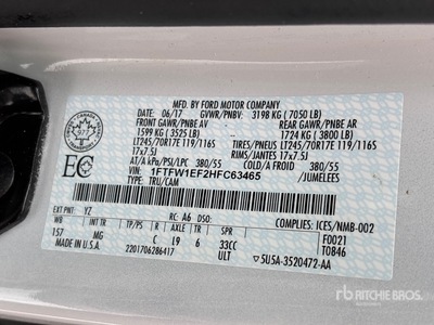 2017 Ford F-150 XL 4x4 Crew Cab Pickup