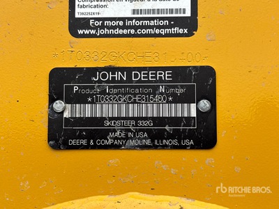 2017 John Deere 332G Skid Steer Loader