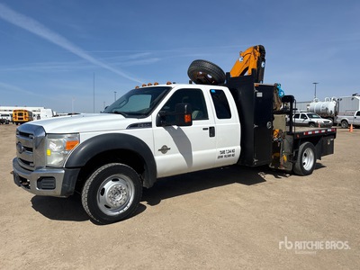 2014 EFFER 65/4S 2285 kg Knuckle Boom on 2014 Ford F-550 XLT 4x4 Extended Cab Boom Truck