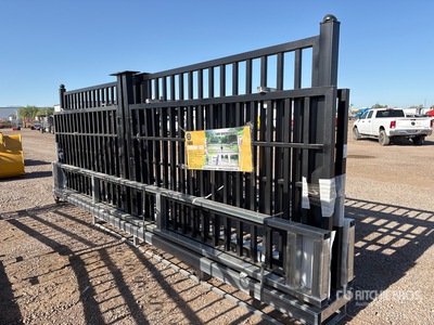 Quantity of (3) 2026 Suihe NFG-20FC-3 19 ft 5 in x 6 ft 10 in Wrought Iron Farm ドライブウェイ ゲート