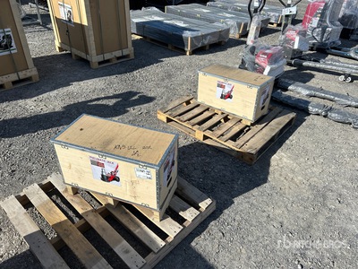 2026 STARVOX JB80T Qty（2）80 ton Pneumatic/Hydraulic Floor ジャッキ (Unused)