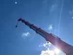 Crane Superstructure with Main Boom Sections