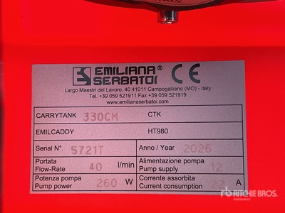 2026 Emiliana Serbatoi EU-TANK 330 330 L gal Poly Portable Diesel Transfer and Dispensing Tank Fuel Tank (Unused)