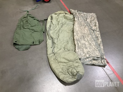 (15) Poncho Liners, (5) Sleeping Bags, (15) Duffel Bags & Assorted Items