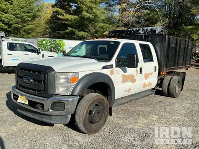 2015 Ford F-450 XL 4x2 Crew Cab Flatbed Dump Truck