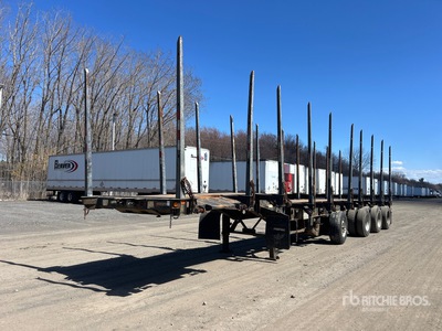 2016 Manac 48 ft Quad/A Hayrack Log Trailer