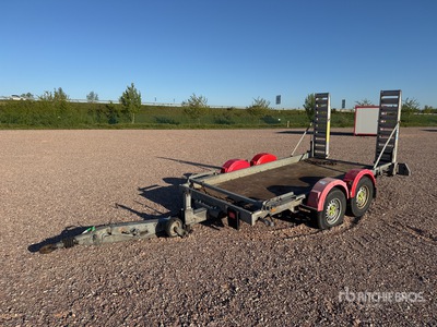 2014 Hubiere H212L 14CF 2740 kg Remorque 2 Essieux T/A Remorque pour équipement