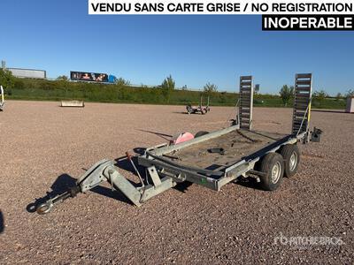 Hubiere H212L 14CF Remorque T/A Remorque pour équipement (Inoperable)