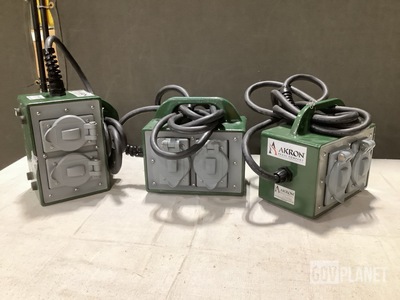 (3) Akron Brass Electrical Junction Boxes