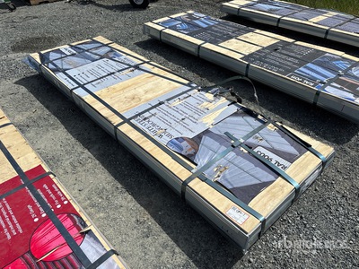 Quantity of (200) 3 ft x 10 ft Sheets White Steel Siding Roofing (Unused)