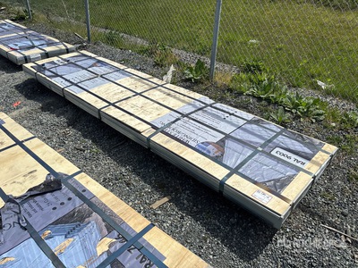 Quantity of (150) 3 ft x 12 ft Sheets White Steel Siding Roofing (Unused)