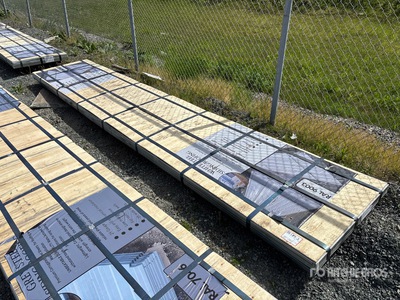 Quantity of (125) 3 ft x 16 ft Sheets White Steel Siding Roofing (Unused)