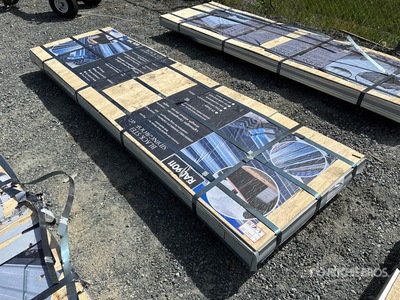 Quantity of (200) 3 ft x 10 ft Sheets Black Steel Siding Roofing (Unused)
