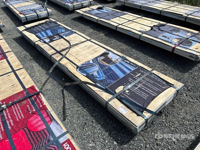 Quantity of (150) 3 ft x 12 ft Sheets Black Steel Siding Roofing (Unused)