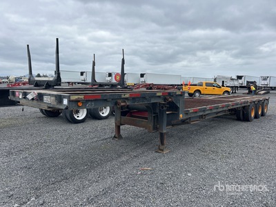 1977 Transcraft EDTH18-40-51 25 ton Tri/A 40 ft - 48 ft Extendable Plateforme Surbaissée