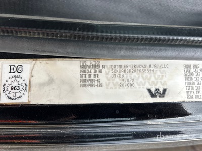 2010 Western Star 4900SA 8x6 Sleeper Camion cabrestante