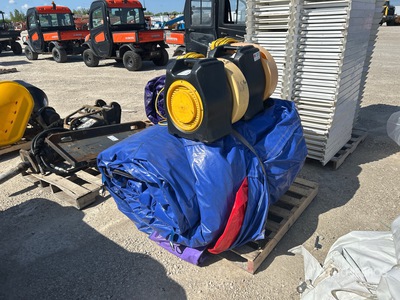 Electric Mega Rainbow Combo Inflatable Bounce House with Blower