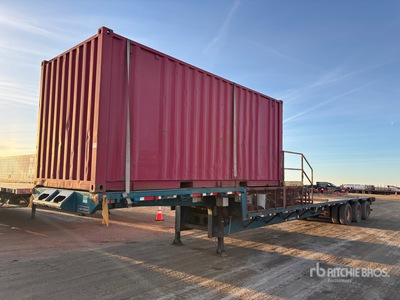 2007 Lode King 53 ft Tri/A Tool Crib Step Deck Trailer