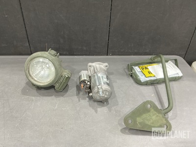 (2) Starter Motors, (8) Headlights, (1) Mirror Assembly & Assorted Items