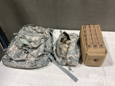 (6) Assault Packs, (11) Mag Pouches, (35) Assorted Pouches & Assorted Items