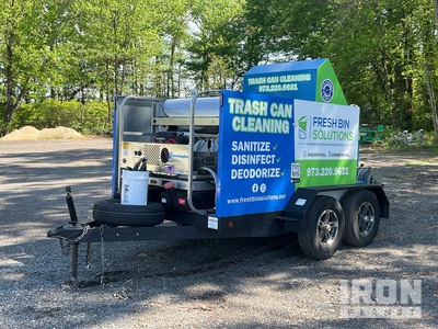 2024 Advance Mechanical Single Bin T/A Trash Can Cleaning Trailer