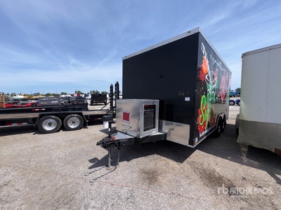 2024 Worldwide 16 ft T/A Food Concession Trailer