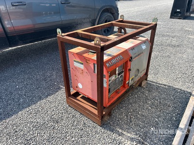 Kubota GL7000 6.5 kW Skid-Mounted Generador    (Inoperable)