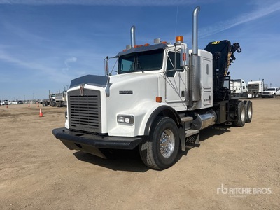 1995 Heila HLR25000 3S 9100 kg Knuckle Boom on 1996 Kenworth T800B 6x4 Sleeper Boom Truck