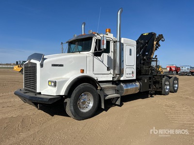 1995 Heila HLR25000 3S 9100 kg Knuckle Boom on 1996 Kenworth T800B 6x4 Sleeper Boom Truck