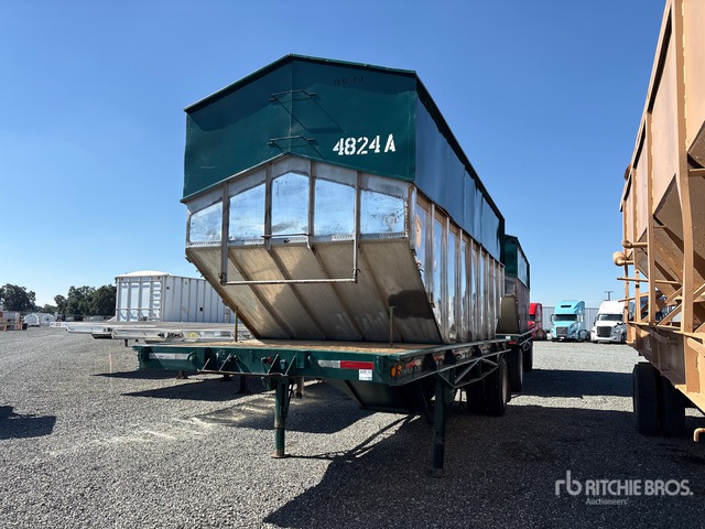1975 Wesco 24 ft 2/Axle Live Bottom Hopper Trailer
