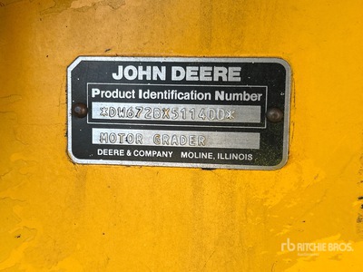 1986 John Deere 672B Motor Grader