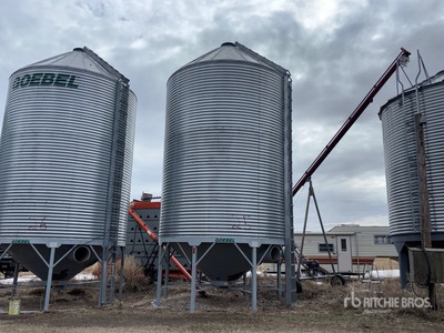 Goebel +/- 3300 bu 5 Ring Hopper Contenedor de grano