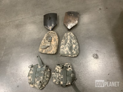 (20) Entrenching Tools, (91) Tool Carriers, (161) Pouches & Assorted Items