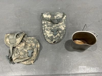 (117) Entrenching Tool Carriers, (219) Canteen Pouches & Assorted Items