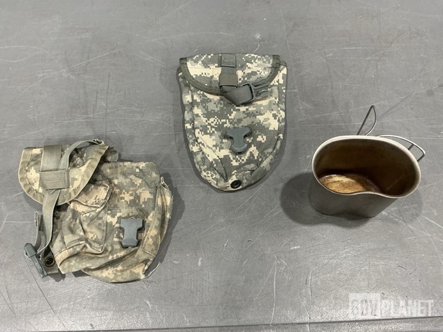 (117) Entrenching Tool Carriers, (219) Canteen Pouches & Assorted Items