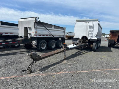 2000 Beall 18 ft Quad/A Turntable Aluminum Pup Dump Trailer