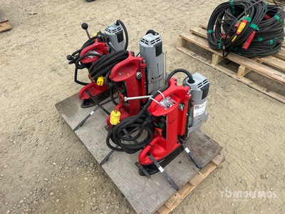 Quantity of (3) Milwaukee Mag Drills Divers  (Inoperable)
