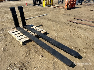 Quantity of (2) 96 in Loader Fork Tines (Unused)
