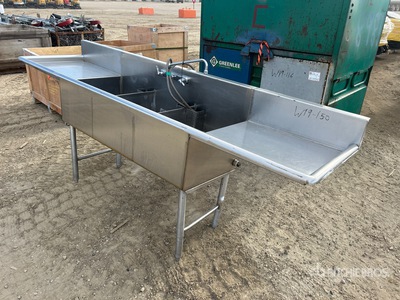 8 Ft Stainless Steel Industrial Sink