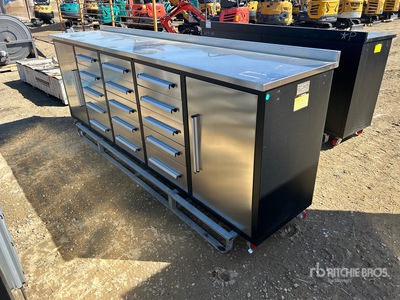 10FT-15D-2-01C 10 ft 15-Drawer Heavy Duty Workbench (Unused)