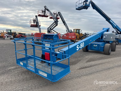 2008 Genie S-80 4WD Diesel Piattaforma monobraccio