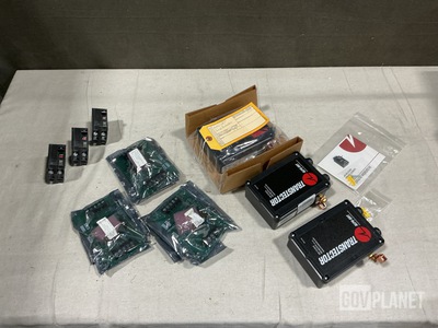 (10) Lighting Arresters, (3) Regulators, (12) Breakers & Assorted Items